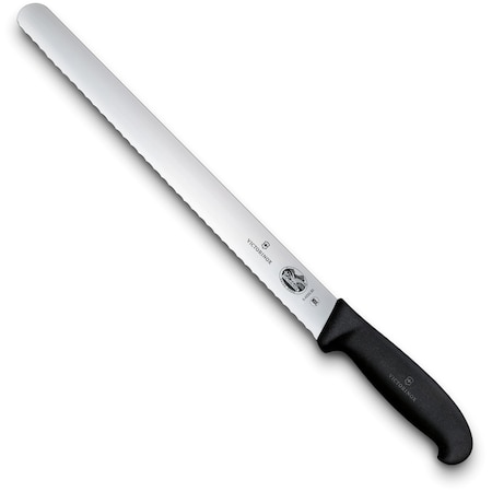 Swiss Army Brands 40641 Kitchen Fibrox Pro Black Slicing - Serrated, 12In Roast Beef Blade, 10.25In Width At Handle VIC-5.4233.30